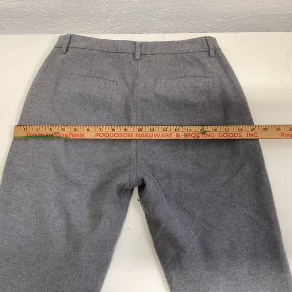LL bean women’s pants size 4 gray classic fit lined 100% cotton soft - Picture 6 of 10
